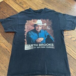 Garth Brooks Trisha Yearwood 2015 World Tour Concert T-Shirt🎸🎶